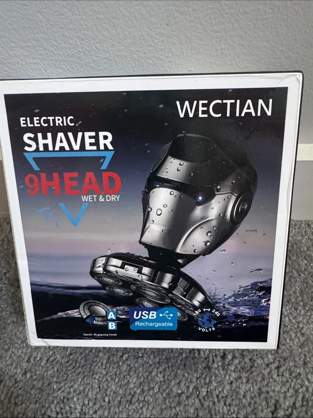 9-Head Electric Shaver – Black